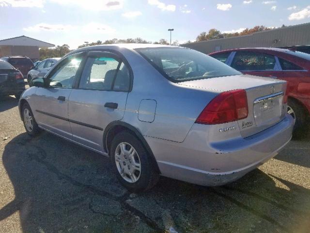 2HGES15132H607470 - 2002 HONDA CIVIC DX GRAY photo 3