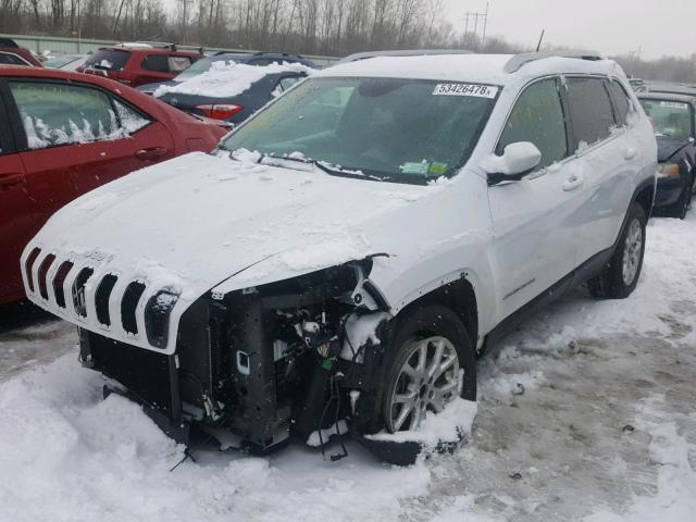 1C4PJMCB4EW128097 - 2014 JEEP CHEROKEE L WHITE photo 2