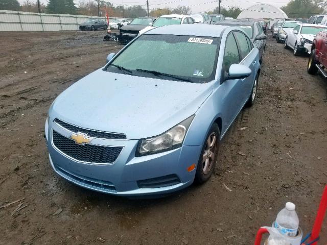 1G1PG5S92B7259157 - 2011 CHEVROLET CRUZE LT BLUE photo 2