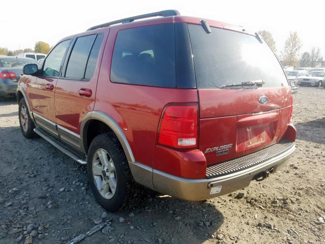 1FMZU74E33UC32773 - 2003 FORD EXPLORER E RED photo 3