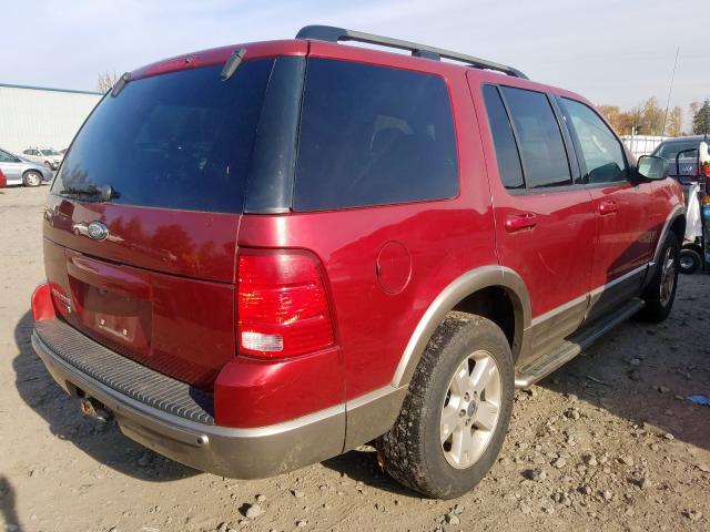 1FMZU74E33UC32773 - 2003 FORD EXPLORER E RED photo 4