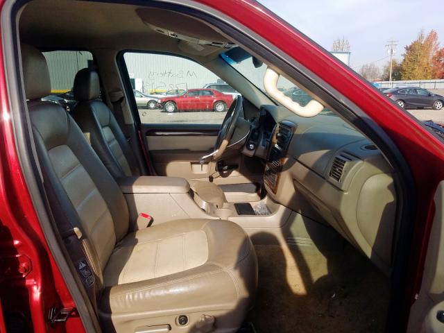 1FMZU74E33UC32773 - 2003 FORD EXPLORER E RED photo 5