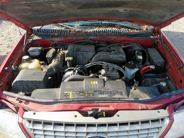 1FMZU74E33UC32773 - 2003 FORD EXPLORER E RED photo 7