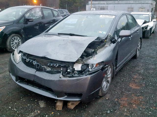 2HGFA16969H516909 - 2009 HONDA CIVIC EXL GRAY photo 2