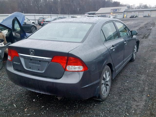 2HGFA16969H516909 - 2009 HONDA CIVIC EXL GRAY photo 4