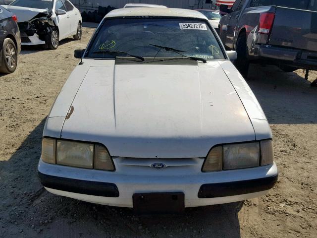 1FABP41E9HF168529 - 1987 FORD MUSTANG LX WHITE photo 9