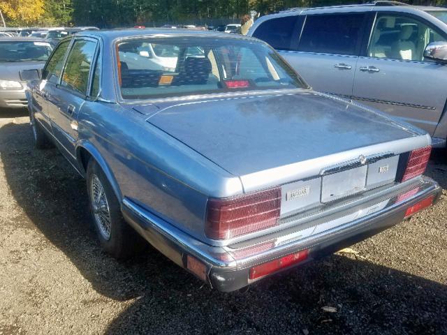 SAJHY1549KC557411 - 1989 JAGUAR XJ6 BLUE photo 3