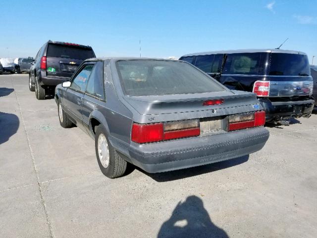 1FABP41A5KF304725 - 1989 FORD MUSTANG LX GRAY photo 3