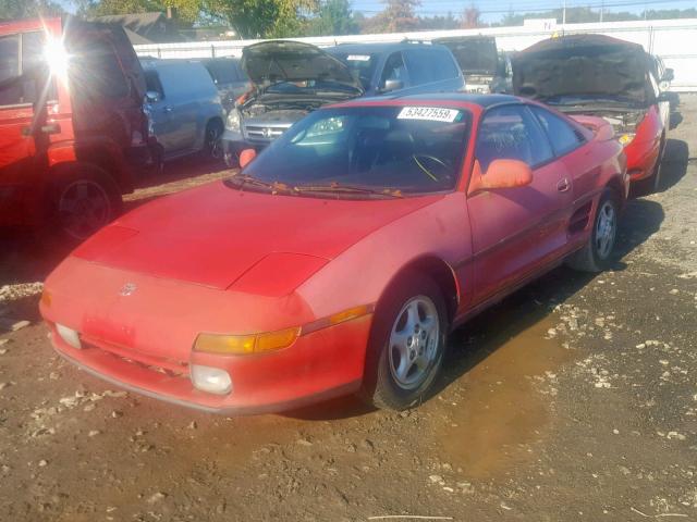 JT2SW22N1M0015844 - 1991 TOYOTA MR2 SPORT RED photo 2