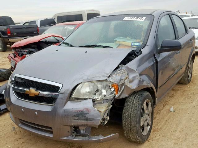 KL1TD5DE0BB236795 - 2011 CHEVROLET AVEO LS SILVER photo 2