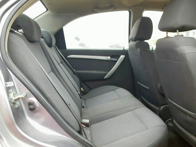 KL1TD5DE0BB236795 - 2011 CHEVROLET AVEO LS SILVER photo 6