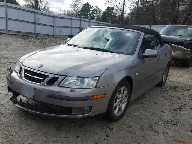 YS3FD76YX76105276 - 2007 SAAB 9-3 2.0T GRAY photo 2