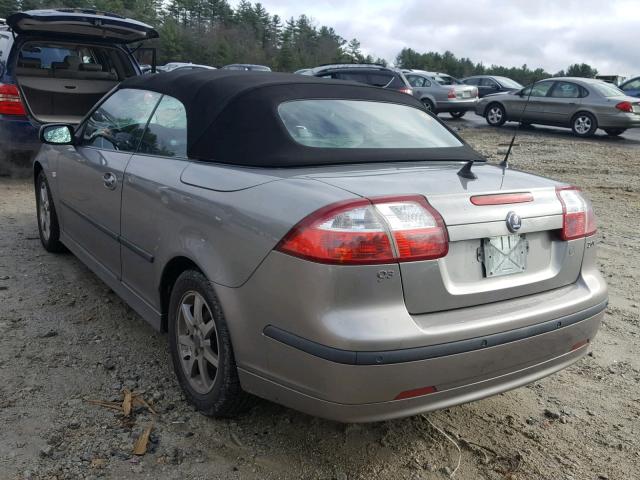 YS3FD76YX76105276 - 2007 SAAB 9-3 2.0T GRAY photo 3