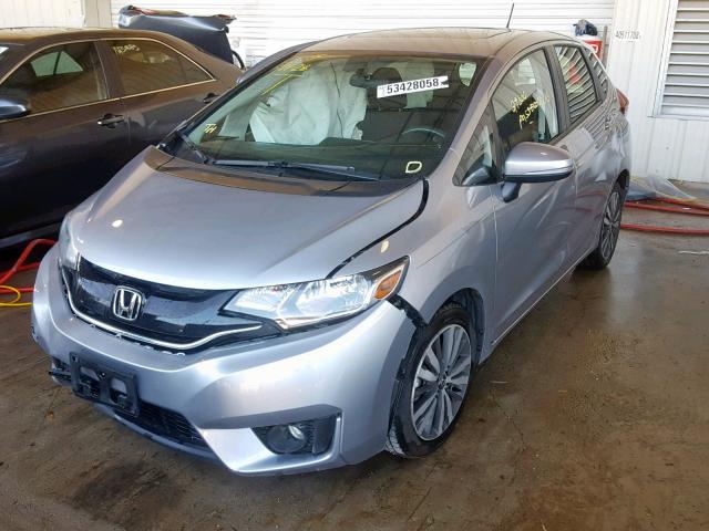 JHMGK5H7XHS023419 - 2017 HONDA FIT EX GRAY photo 2