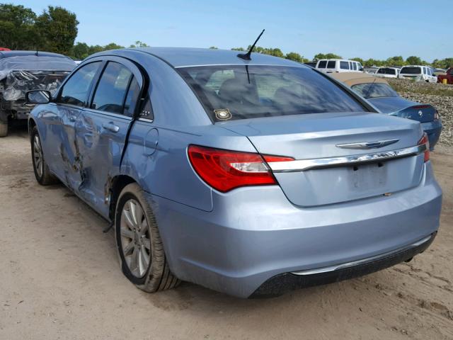 1C3CCBBB1DN550996 - 2013 CHRYSLER 200 TOURIN BLUE photo 3