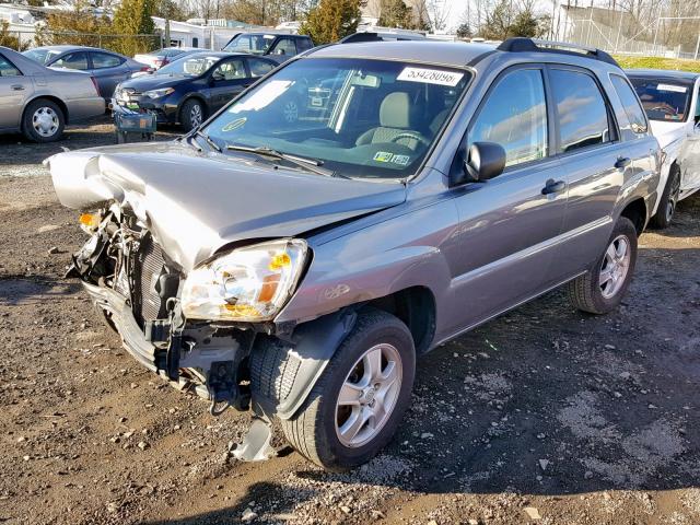 KNDJF724287508260 - 2008 KIA SPORTAGE L GRAY photo 2