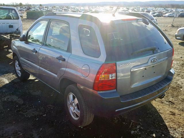 KNDJF724287508260 - 2008 KIA SPORTAGE L GRAY photo 3