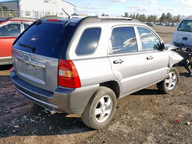 KNDJF724287508260 - 2008 KIA SPORTAGE L GRAY photo 4