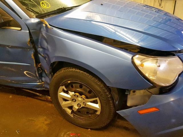 1C3LC46K48N209801 - 2008 CHRYSLER SEBRING LX BLUE photo 9