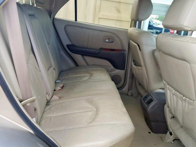 JTJGF10U210110682 - 2001 LEXUS RX 300 GOLD photo 6