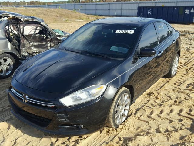 1C3CDFCA8DD225066 - 2013 DODGE DART LIMIT BLACK photo 2