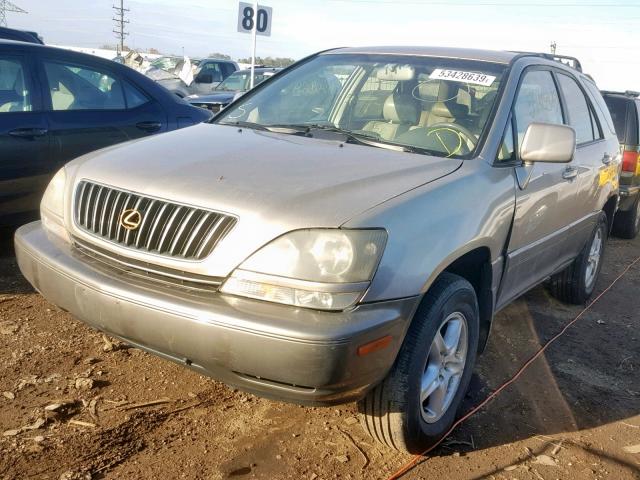 JT6HF10U5X0087809 - 1999 LEXUS RX 300 TAN photo 2