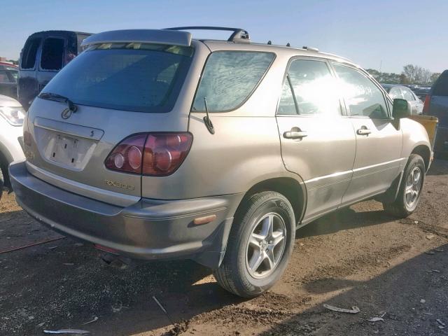 JT6HF10U5X0087809 - 1999 LEXUS RX 300 TAN photo 4