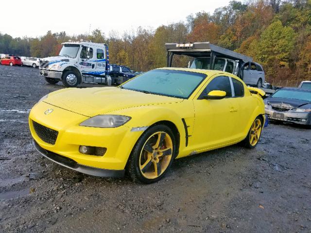 JM1FE173640105679 - 2004 MAZDA RX8 YELLOW photo 2