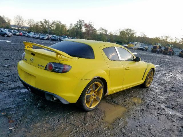 JM1FE173640105679 - 2004 MAZDA RX8 YELLOW photo 4