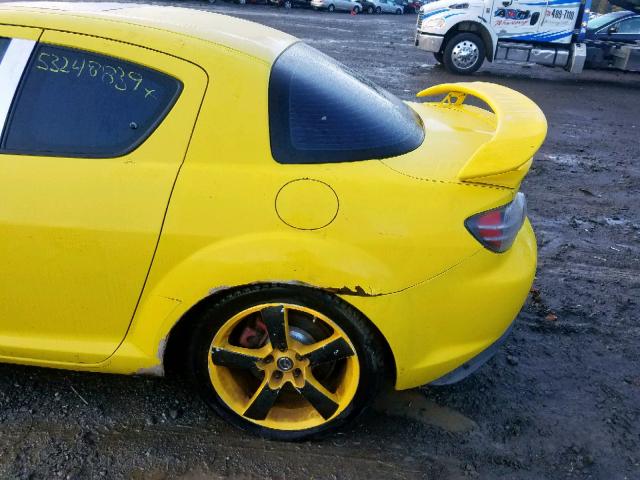 JM1FE173640105679 - 2004 MAZDA RX8 YELLOW photo 9