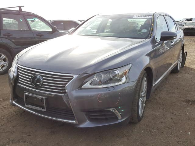 JTHCL5EF9D5017112 - 2013 LEXUS LS 460 GRAY photo 2