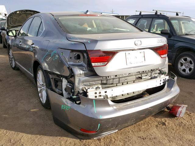 JTHCL5EF9D5017112 - 2013 LEXUS LS 460 GRAY photo 3