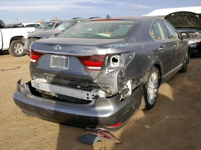 JTHCL5EF9D5017112 - 2013 LEXUS LS 460 GRAY photo 4