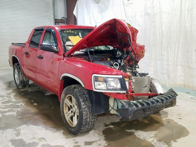 1D7HW38K18S580115 - 2008 DODGE DAKOTA SXT RED photo 1