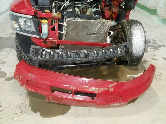 1D7HW38K18S580115 - 2008 DODGE DAKOTA SXT RED photo 9