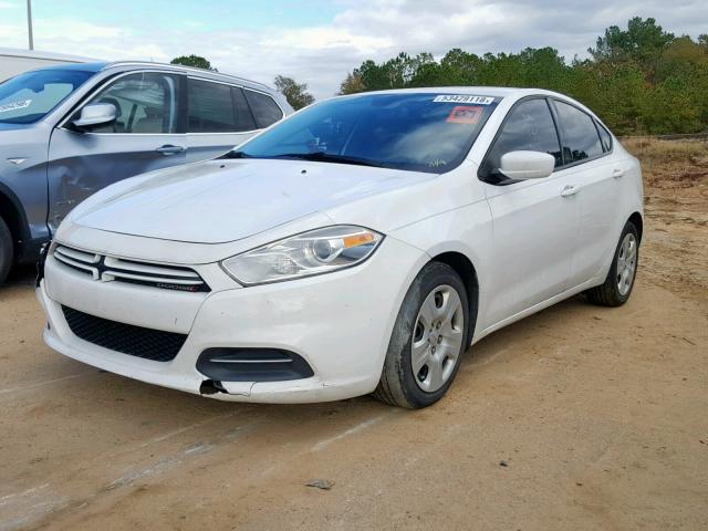 1C3CDFAA2FD267965 - 2015 DODGE DART SE WHITE photo 2