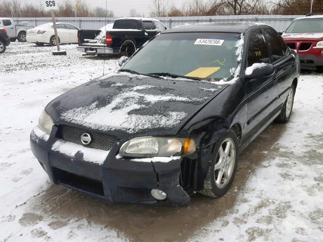 3N1AB51D43L727827 - 2003 NISSAN SENTRA SE- BLACK photo 2