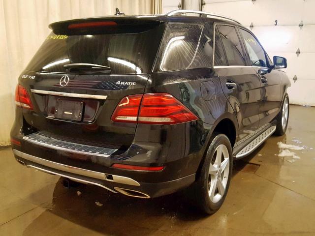 4JGDA5HB2GA812756 - 2016 MERCEDES-BENZ GLE 350 4M BLACK photo 4