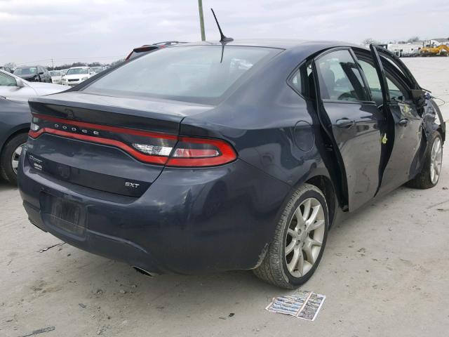 1C3CDFBA1DD338990 - 2013 DODGE DART SXT BLUE photo 4