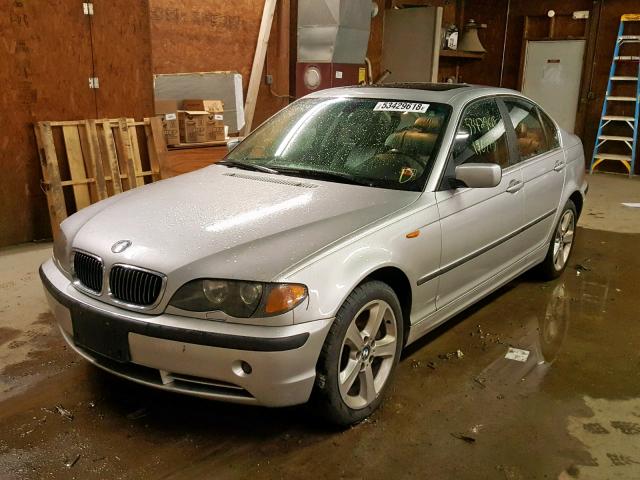 WBAEW53434PN33907 - 2004 BMW 330 XI SILVER photo 2