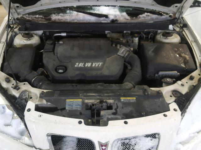 1G2ZM577984220810 - 2008 PONTIAC G6 GXP WHITE photo 7