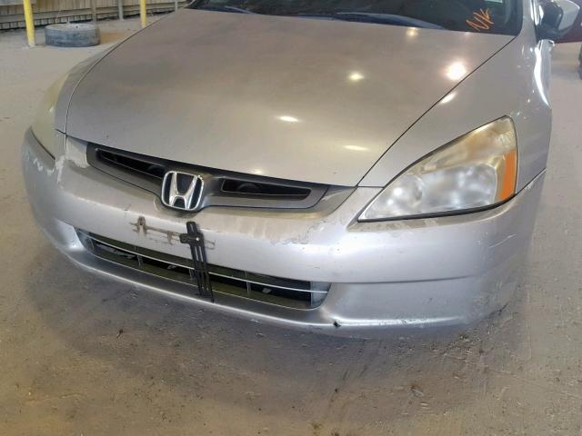 1HGCM665X3A010607 - 2003 HONDA ACCORD EX SILVER photo 9