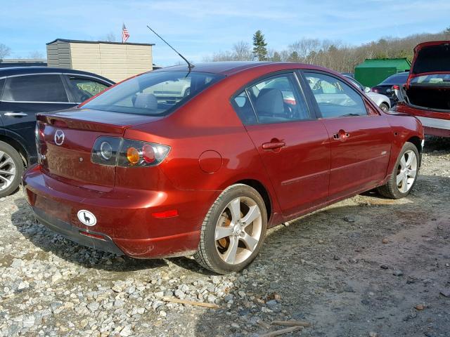 JM1BK324861499976 - 2006 MAZDA 3 S RED photo 4