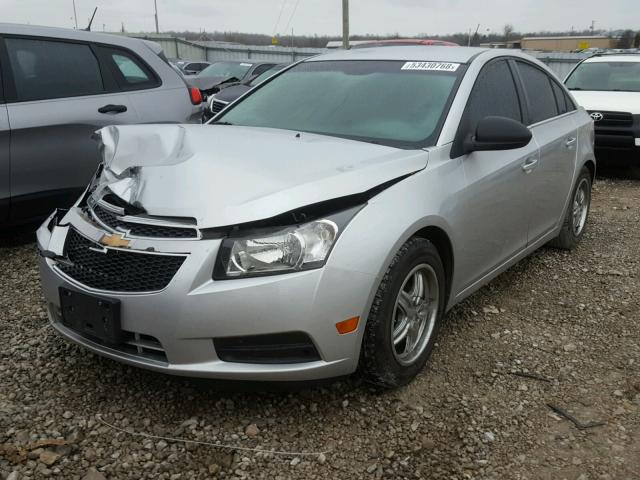 1G1PC5SH3B7100957 - 2011 CHEVROLET CRUZE LS SILVER photo 2