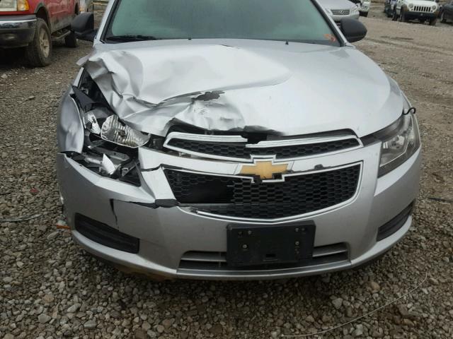 1G1PC5SH3B7100957 - 2011 CHEVROLET CRUZE LS SILVER photo 7