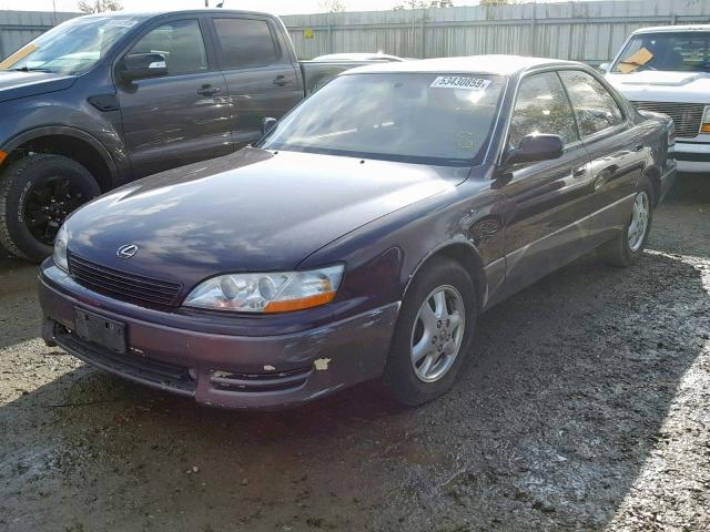 JT8VK13T1N0022302 - 1992 LEXUS ES 300 RED photo 2