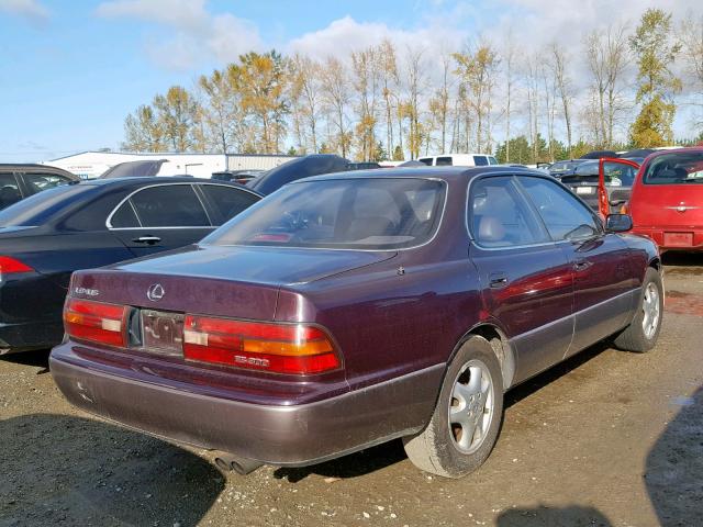 JT8VK13T1N0022302 - 1992 LEXUS ES 300 RED photo 4