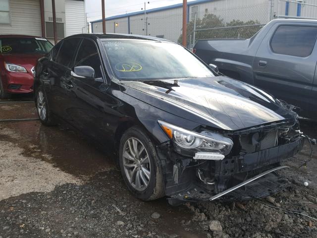 JN1BV7AR1EM696807 - 2014 INFINITI Q50 BASE BLACK photo 1