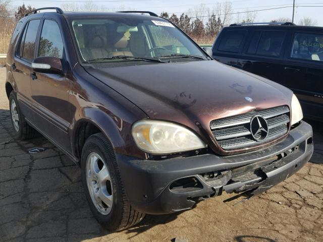 4JGAB54E32A300061 - 2002 MERCEDES-BENZ ML 320 BURGUNDY photo 1