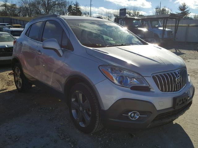 KL4CJBSB4DB205930 - 2013 BUICK ENCORE CON SILVER photo 1